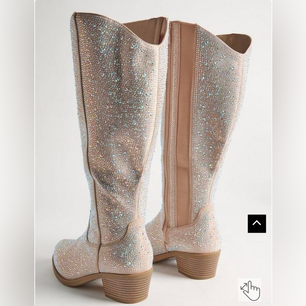 Torrid Embellished Rhinestone Cowboy Boots